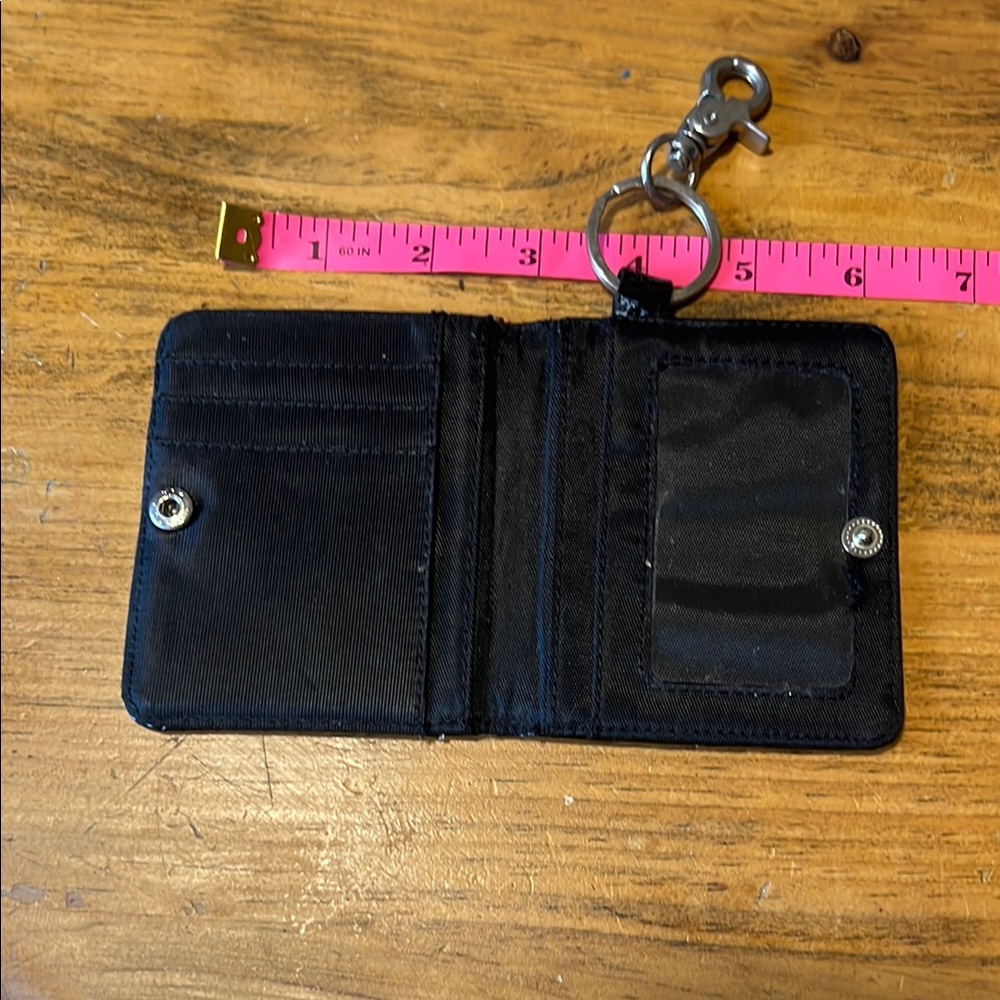 Blue Crocodile Pattern Keychain Wallet - image 2